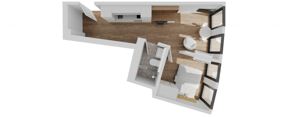 1 Bedroom — photo 3